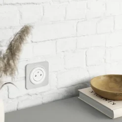 Prise avec terre affleurante Espen blanc à composer-Jacobsen Outlet