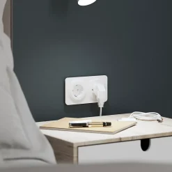 Prise avec terre affleurante Espen blanc à composer-Jacobsen Outlet