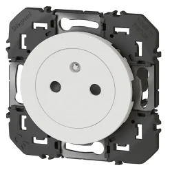 Prise avec terre affleurante Dooxie blanc carrée-Legrand Discount