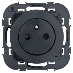 Prise avec terre affleurante Espen noir à composer^Jacobsen Clearance