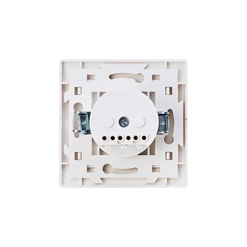 Prise avec terre blanc complet, lot de 5^ New