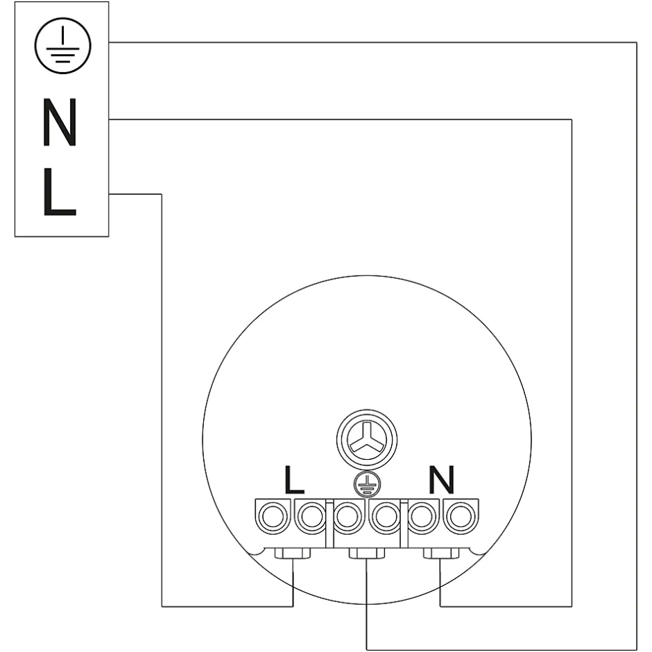 Prise avec terre blanc complet, lot de 5^ New
