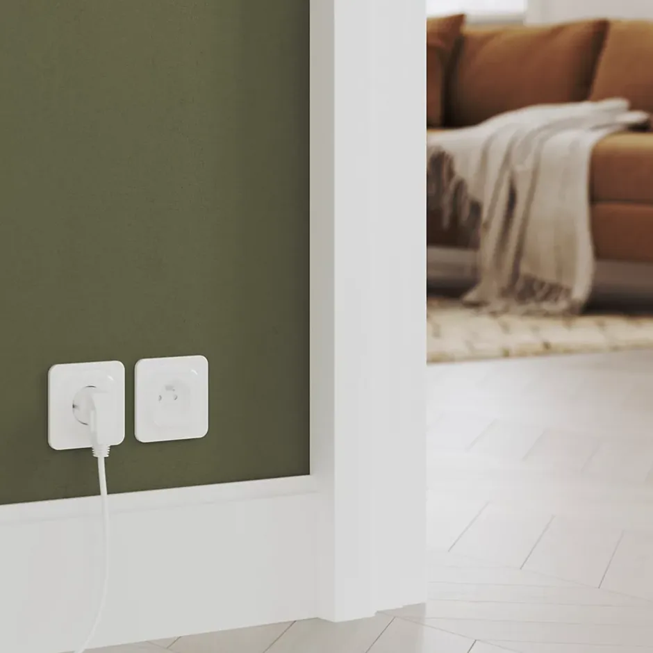 Prise avec terre Kennet blanc complet, lot de 5^Jacobsen Best