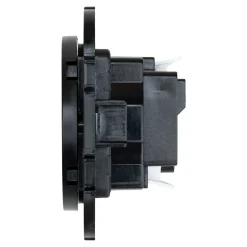 Prise avec terre Espen noir à composer, lot de 5^Jacobsen New