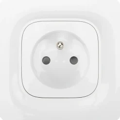 Prise avec terre Kennet blanc complet^Jacobsen Online