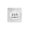 Prise avec terre monobloc en saillie blanc complet- Outlet