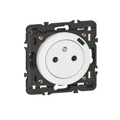 Prise Céliane + 1 prise USB-C bloc blanc-Legrand Hot