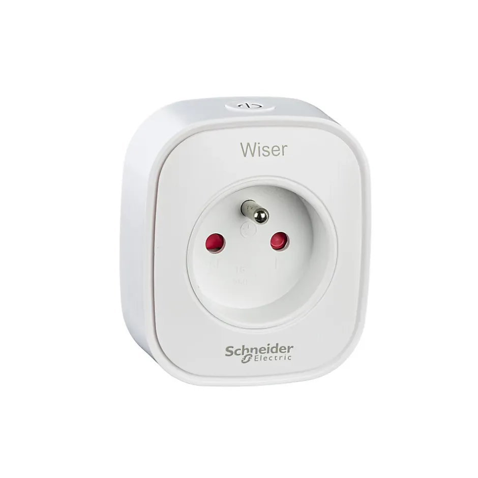 Prise connectée et répéteur Wiser blanc^Schneider Electric New