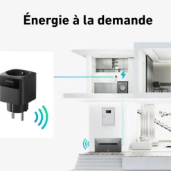 Prise connectée Smart Plug Noir - SOLIX - Commande intelligente Wi-Fi^Anker Discount