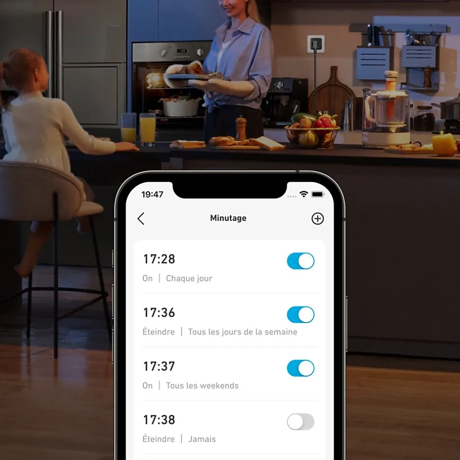 Prise connectée Smart Plug Noir - SOLIX - Commande intelligente Wi-Fi^Anker Discount