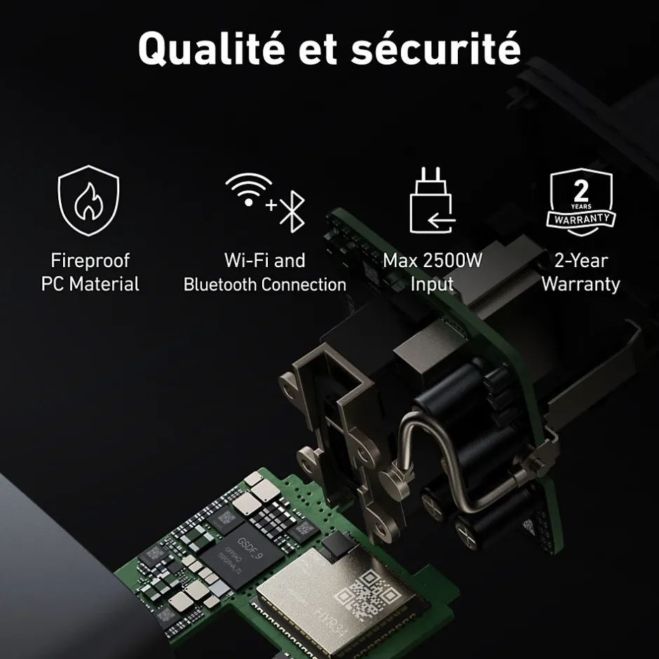 Prise connectée Smart Plug Noir - SOLIX - Commande intelligente Wi-Fi^Anker Discount