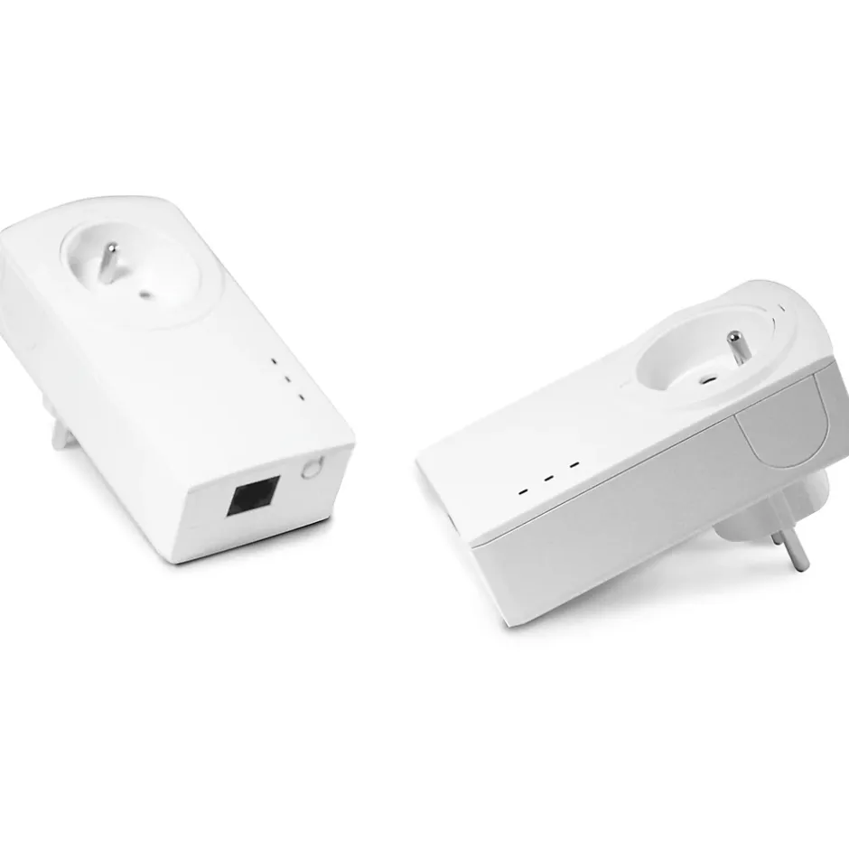 Prise CPL gigogne 500 MBPS - Fiche FR , lot de 2-Avidsen Online