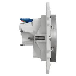 Prise de courant avec terre affleurante 16A Odace aluminium-Schneider Electric Sale