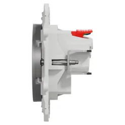 Prise de courant avec terre affleurante 16A Odace aluminium-Schneider Electric Sale