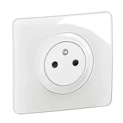 Prise de courant avec terre Céliane sans plaque blanc^Legrand New