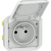 Prise de courant étanche - Plexo - Composable - - 2P+T - 16 A - Blanc - IP55-Legrand Hot