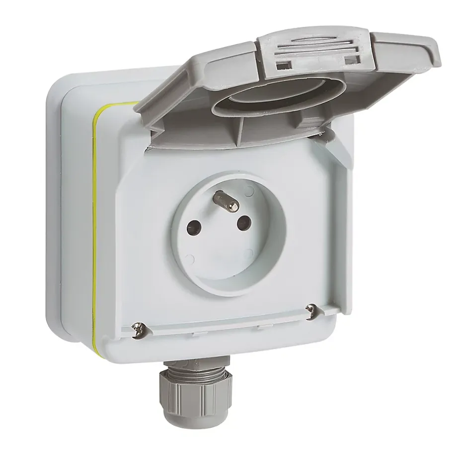 Prise de courant étanche Green'up pour véhicule électrique + patère de sécurité^Legrand Sale