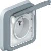 Prise de courant étanche 2P+T PLEXO 16A encastré - - 069831-Legrand New