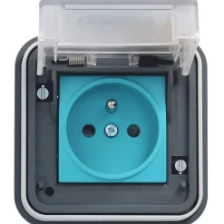 Prise de recharge pour véhicule électrique extérieure encastrée 3.7 kW - - XEV081-Hager Sale