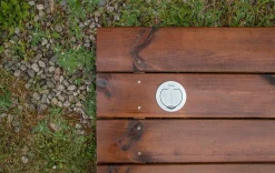 Prise de sol étanche ronde 16A 2 pôles + terre, aluminium brossé IP55,^Thomson Outlet