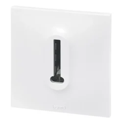 Prise de téléphone Neptune plastique blanc mat-Legrand New