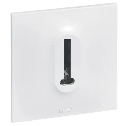 Prise de téléphone Neptune plastique blanc mat-Legrand New