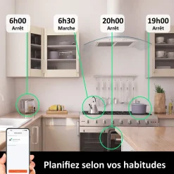 Prise intérieure encastrée 3000W connectée Wifi + Suivi de consommation^Kyf Sale