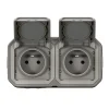 Prise Plexo gris en saillie, lot de 2-Legrand Outlet