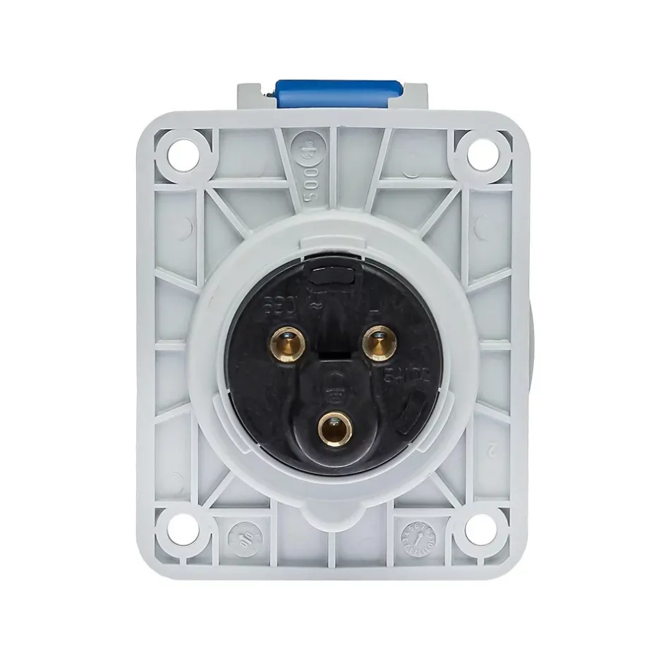 Prise Monophasé 16a 2p+t - Encastrable Sur Coffret - étanche Ip67 --Ide Discount