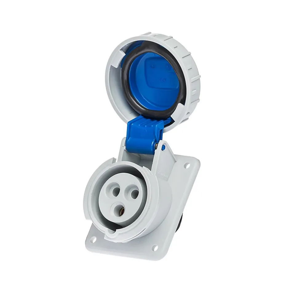 Prise Monophasé 16a 2p+t - Encastrable Sur Coffret - étanche Ip67 --Ide Discount