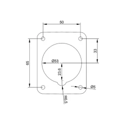 Prise Monophasé 16a 2p+t - Encastrable Sur Coffret - étanche Ip67 --Ide Discount