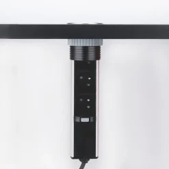 Prise plan de travail SKY - Bloc 3 prises + 2 USB-A rétractable inox et noir-Cuisissimo New