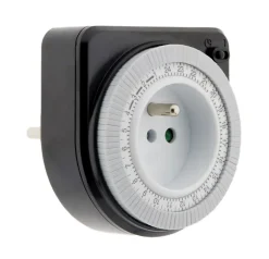 Prise programmable journalière Noir^Otio