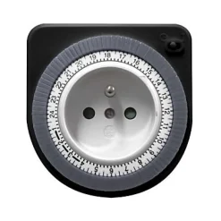 Prise programmable journalière Noir^Otio