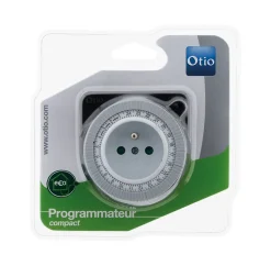 Prise programmable journalière Noir^Otio