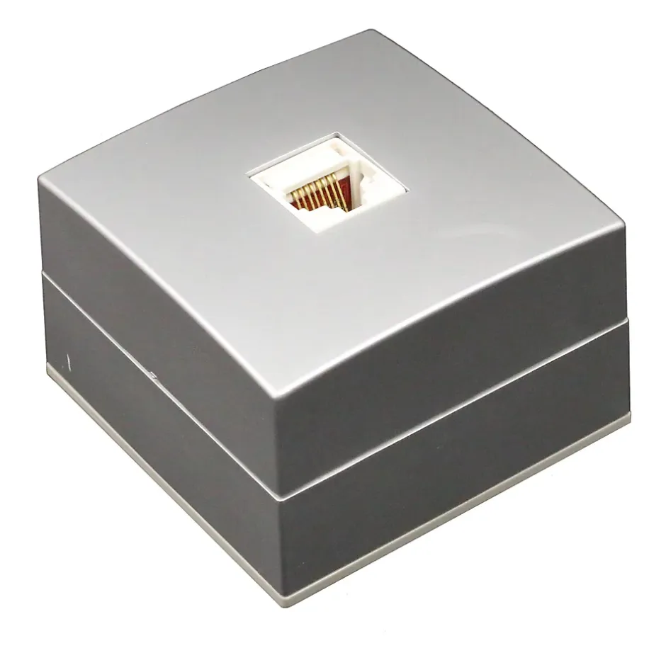Prise RJ45 Bel'Vue 130473 montage en saillie couleur argent^ Hot