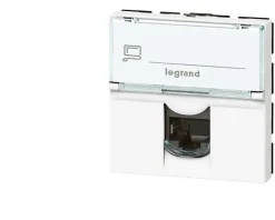 Prise RJ45 cat.6A STP 2 modules Mosaic composable-Legrand