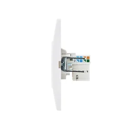 Prise RJ45 encastrable blanc complet- Hot