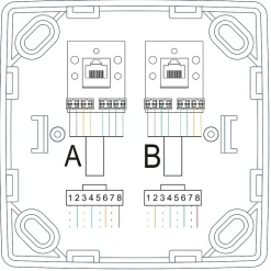 Prise RJ45 monobloc en saillie Sigurd blanc complet-Jacobsen Hot