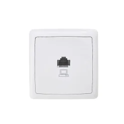 Prise RJ45 monobloc en saillie Sigurd blanc complet-Jacobsen Hot