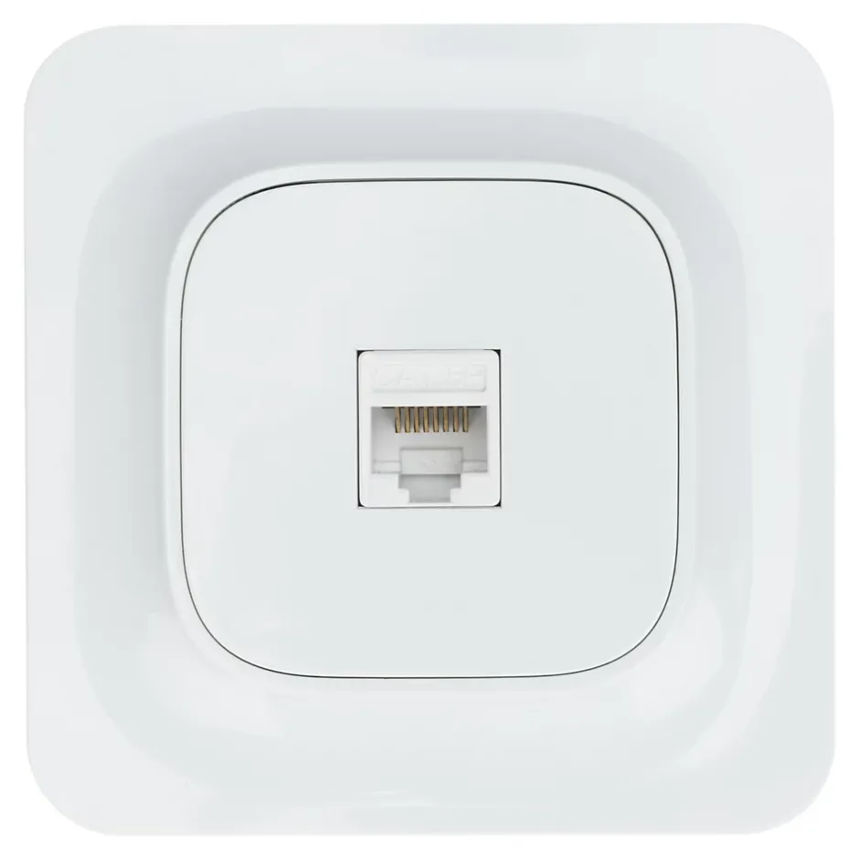 Prise RJ45 éthernet Kennet blanc complet-Jacobsen Online