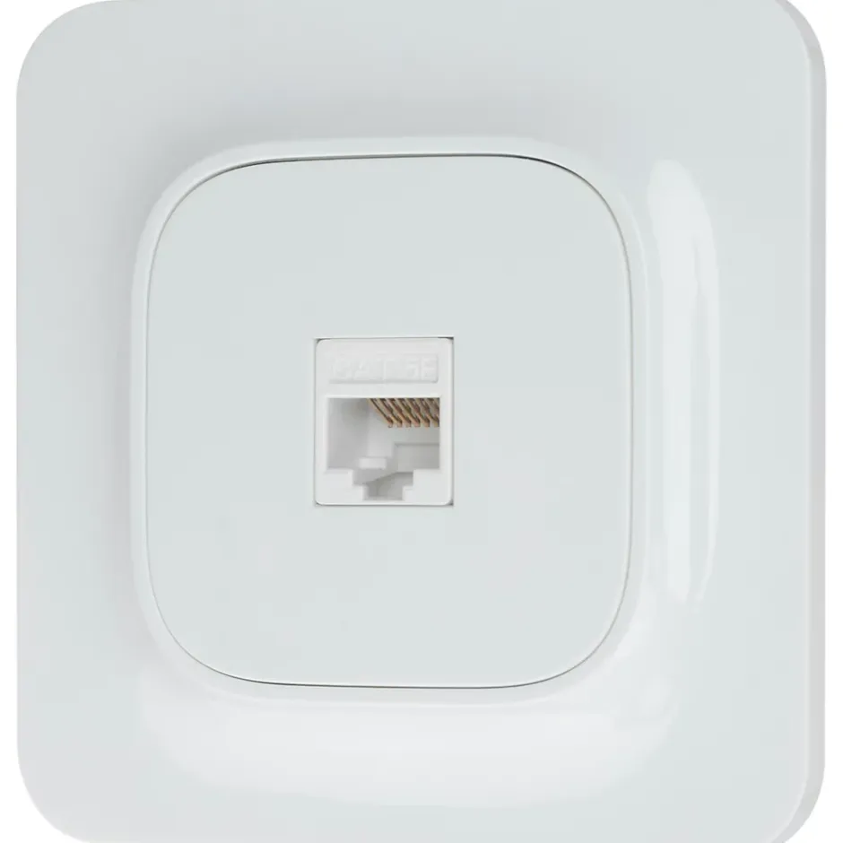 Prise RJ45 éthernet Kennet blanc complet-Jacobsen Online