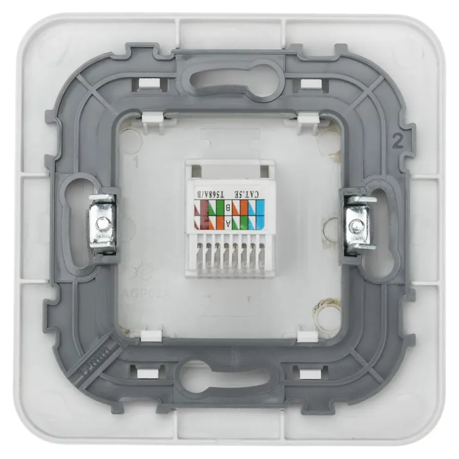 Prise RJ45 éthernet Kennet blanc complet-Jacobsen Online