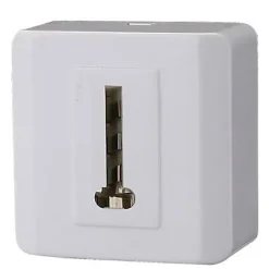 Prise téléphone en plastique blanc brillant- Sale