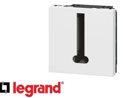 Prise téléphone en T 2 modules Mosaic composable-Legrand Discount