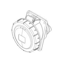 Prise Tétrapolaire 32a 3p+n+t - 5 Broches - Encastrable Sur Coffret - étanche Ip67 -^Ide