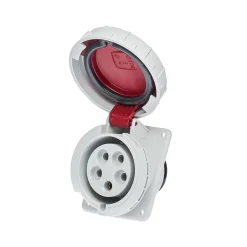 Prise Tétrapolaire 32a 3p+n+t - 5 Broches - Encastrable Sur Coffret - étanche Ip67 -^Ide