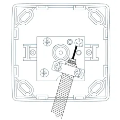 Prise TV monobloc en saillie Sigurd blanc complet-Jacobsen Outlet