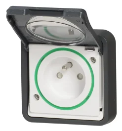 Prise de courant 2 pôles + terre étanche complète encastrée Mureva Styl anthracite^Schneider Electric Clearance