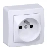 Prise de courant 2 pôles + terre complète saillie Alréa blanc^Schneider Electric Best